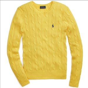 Polo Ralph Lauren Cable Wool-Blend Sweater Size M